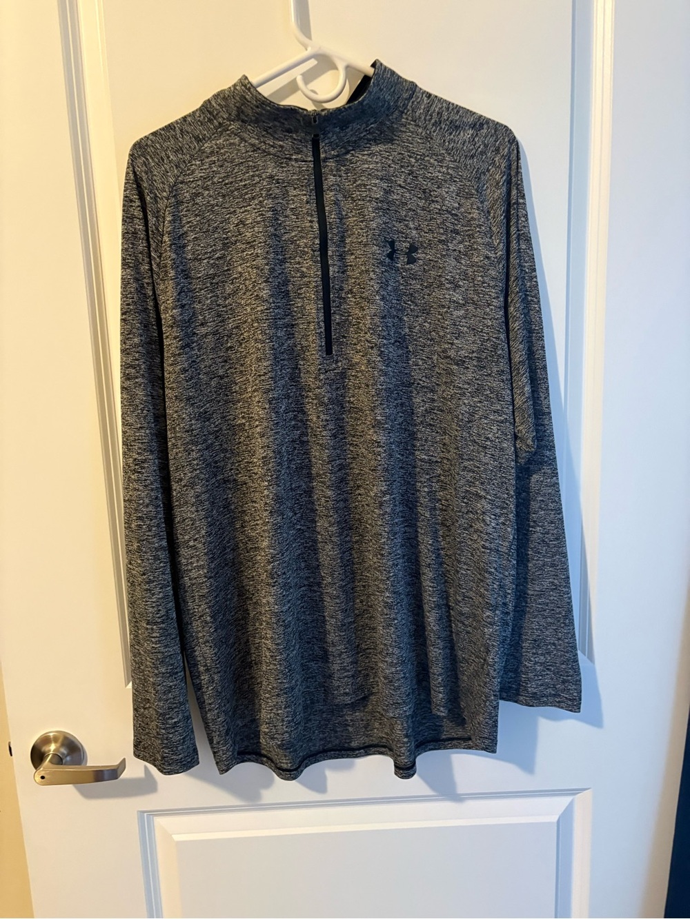 Under Armour Men's Dark Gray Heather 1/4 Zip Performance Pullover